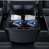 Maxbell 2ND Row Backseat Storage Box TPE Second Row Trash Can for Tesla Model Y