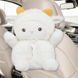 Maxbell Cute Car Tissue Box Holder Auto Multifunctional Plush Soft Car Tissue Holder sheep