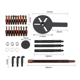 Maxbell 18 in 1 Bearing Puller Set Easy to Use Accessory Inner Hole Three Jaw Puller