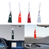 Maxbell Car Interior Lotus Pendant Dangling Tassel Craft Supplies Hanging Decoration Dark Green