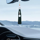 Maxbell Car Interior Lotus Pendant Dangling Tassel Craft Supplies Hanging Decoration Dark Green