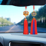 Maxbell Tassel Car Pendant Universal Automotive Accessories Rear View Mirror Pendant Lion