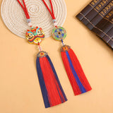 Maxbell Tassel Car Pendant Universal Automotive Accessories Rear View Mirror Pendant Lion