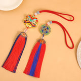 Maxbell Tassel Car Pendant Universal Automotive Accessories Rear View Mirror Pendant Lion