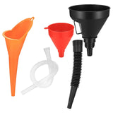 Maxbell 3Pcs Automobile Oil Filling Funnels Versatile for Kitchen Car Accessory