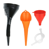 Maxbell 3Pcs Automobile Oil Filling Funnels Versatile for Kitchen Car Accessory