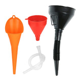 Maxbell 3Pcs Automobile Oil Filling Funnels Versatile for Kitchen Car Accessory