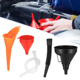 Maxbell 3Pcs Automobile Oil Filling Funnels Versatile for Kitchen Car Accessory