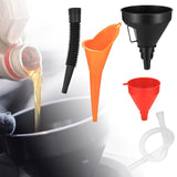 Maxbell 3Pcs Automobile Oil Filling Funnels Versatile for Kitchen Car Accessory