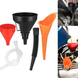 Maxbell 3Pcs Automobile Oil Filling Funnels Versatile for Kitchen Car Accessory