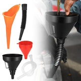 Maxbell 3Pcs Automobile Oil Filling Funnels Versatile for Kitchen Car Accessory
