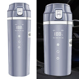 Maxbell Car Kettle Boiler Heating Car Heating Cup for Tea Heating Water Camping Gray