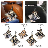 Maxbell Car Hanging Tissue Holder Easy Installation Napkin Holder Travel Cartoon Dog Style A