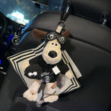 Maxbell Car Hanging Tissue Holder Easy Installation Napkin Holder Travel Cartoon Dog Style C