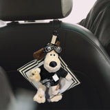 Maxbell Car Hanging Tissue Holder Easy Installation Napkin Holder Travel Cartoon Dog Style D