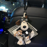 Maxbell Car Hanging Tissue Holder Easy Installation Napkin Holder Travel Cartoon Dog Style E