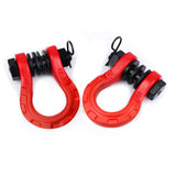 Maxbell 2Pcs D Ring Shackles Off Road Towing Accessories for Off Road Tow Strap