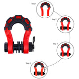 Maxbell 2Pcs D Ring Shackles Off Road Towing Accessories for Off Road Tow Strap