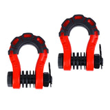 Maxbell 2Pcs D Ring Shackles Off Road Towing Accessories for Off Road Tow Strap