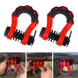 Maxbell 2Pcs D Ring Shackles Off Road Towing Accessories for Off Road Tow Strap