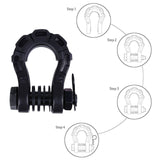 Maxbell 2Pcs D Ring Shackles Off Road Towing Accessories for Off Road Tow Strap