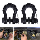 Maxbell 2Pcs D Ring Shackles Off Road Towing Accessories for Off Road Tow Strap