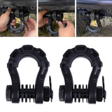 Maxbell 2Pcs D Ring Shackles Off Road Towing Accessories for Off Road Tow Strap