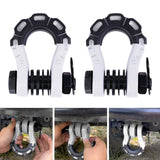 Maxbell 2Pcs D Ring Shackles Off Road Towing Accessories for Off Road Tow Strap