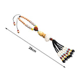 Maxbell Lotus Beaded Car Rearview Mirror Charm Pendant Universal Dangling Ornament