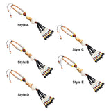 Maxbell Lotus Beaded Car Rearview Mirror Charm Pendant Universal Dangling Ornament