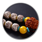 Maxbell Lotus Beaded Car Rearview Mirror Charm Pendant Universal Dangling Ornament