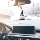 Maxbell Lotus Beaded Car Rearview Mirror Charm Pendant Universal Dangling Ornament