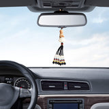 Maxbell Lotus Beaded Car Rearview Mirror Charm Pendant Universal Dangling Ornament