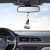 Maxbell Lotus Beaded Car Rearview Mirror Charm Pendant Universal Dangling Ornament