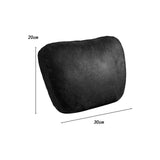 Maxbell Car Neck Pillow Universal Suede Automotive Accessories Head and Neck Support Black