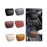 Maxbell Car Neck Pillow Universal Suede Automotive Accessories Head and Neck Support Black