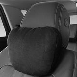 Maxbell Car Neck Pillow Universal Suede Automotive Accessories Head and Neck Support Black