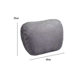 Maxbell Car Neck Pillow Universal Suede Automotive Accessories Head and Neck Support Gray