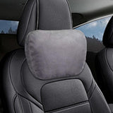 Maxbell Car Neck Pillow Universal Suede Automotive Accessories Head and Neck Support Gray