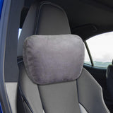 Maxbell Car Neck Pillow Universal Suede Automotive Accessories Head and Neck Support Gray