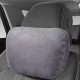 Maxbell Car Neck Pillow Universal Suede Automotive Accessories Head and Neck Support Gray