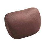 Maxbell Car Neck Pillow Universal Suede Automotive Accessories Head and Neck Support Dark Brown