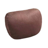 Maxbell Car Neck Pillow Universal Suede Automotive Accessories Head and Neck Support Dark Brown