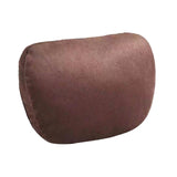 Maxbell Car Neck Pillow Universal Suede Automotive Accessories Head and Neck Support Dark Brown