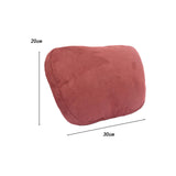 Maxbell Car Neck Pillow Universal Suede Automotive Accessories Head and Neck Support Red