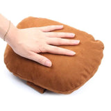 Maxbell Car Neck Pillow Universal Suede Automotive Accessories Head and Neck Support Brown