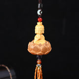 Maxbell Buddha Statue Hanging Ornament Doors Automotive Car Rearview Mirror Pendant