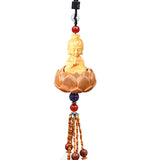 Maxbell Buddha Statue Hanging Ornament Doors Automotive Car Rearview Mirror Pendant