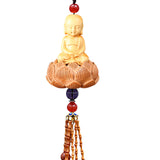 Maxbell Buddha Statue Hanging Ornament Doors Automotive Car Rearview Mirror Pendant