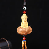 Maxbell Buddha Statue Hanging Ornament Doors Automotive Car Rearview Mirror Pendant